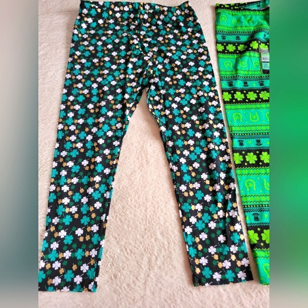 New st Patrick's day lady's leggings various sizes
